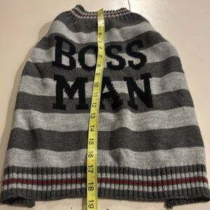 🥮💧Stylish Black and Gray Dog Sweater